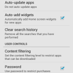 enable password protection in Google Play store