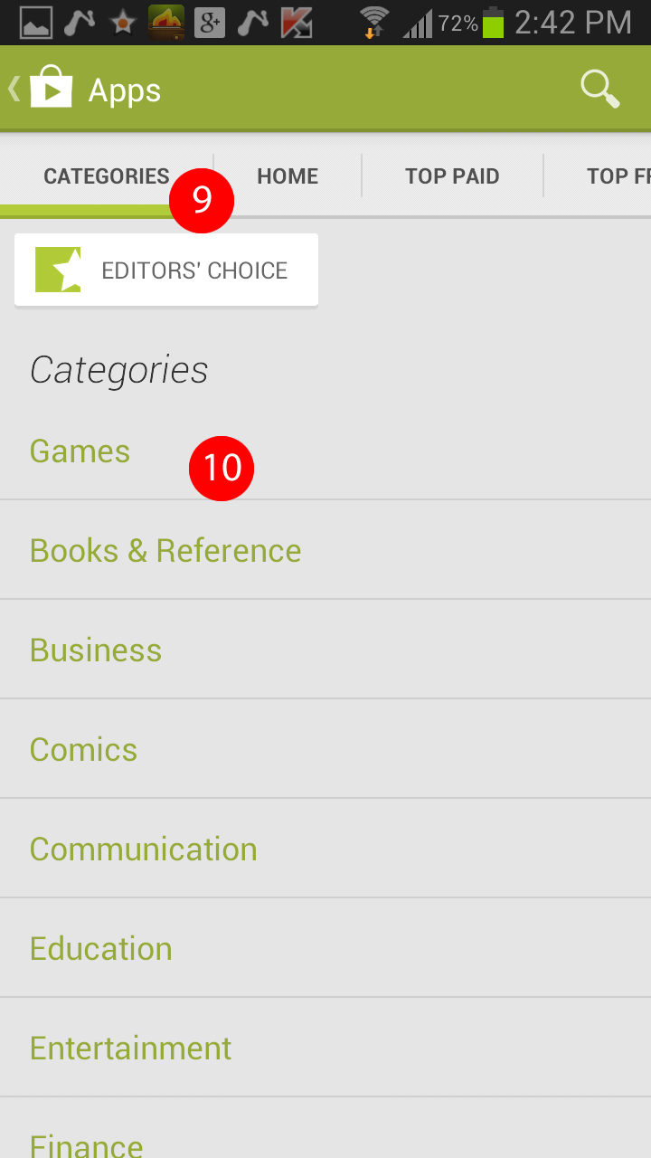 Google play store app category page 2