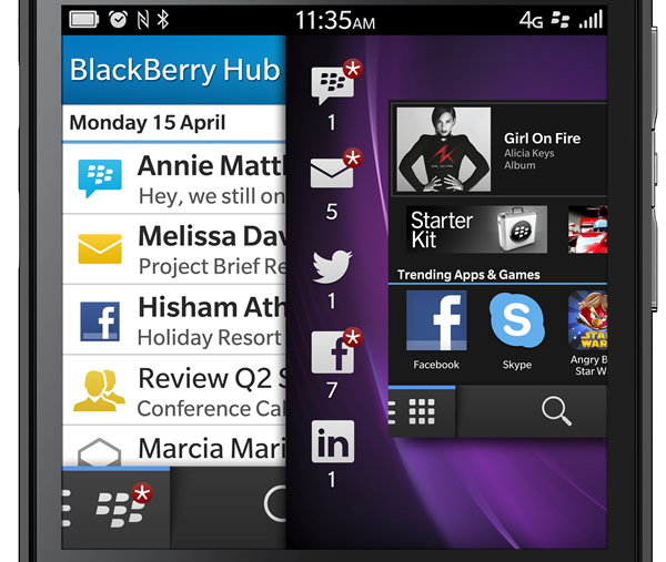Blackberry Q10 Display 