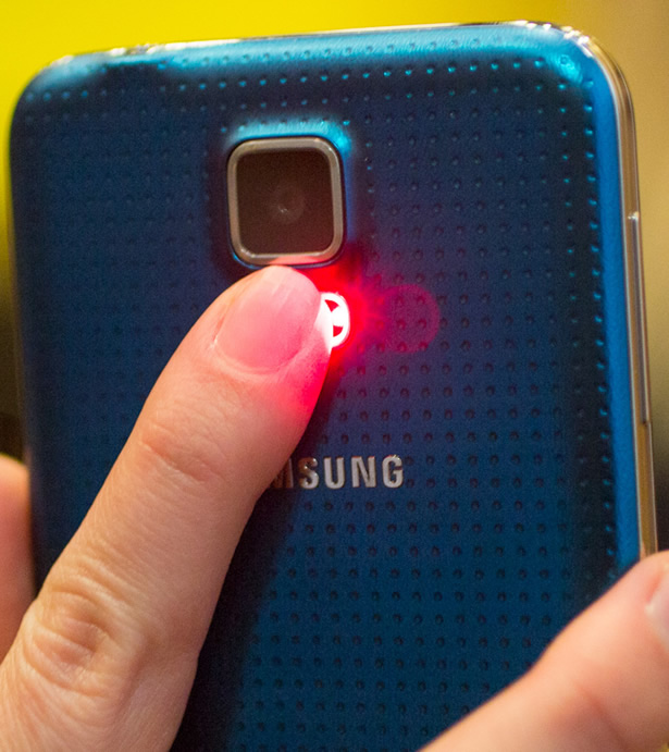 Samsung Galaxy S5 Heart Rate Sensor