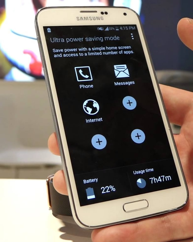 Samsung Galaxy S5 Ultra Power Saving Mode
